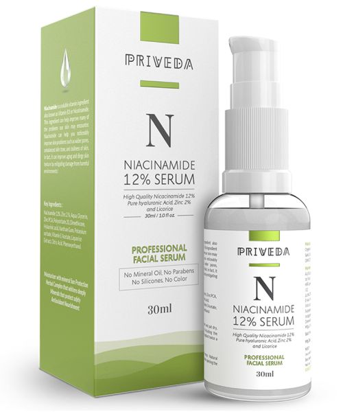 Priveda: Niacinamide Face Serum For Acne Marks And Acne Prone Skin For Men and Women - 30ml