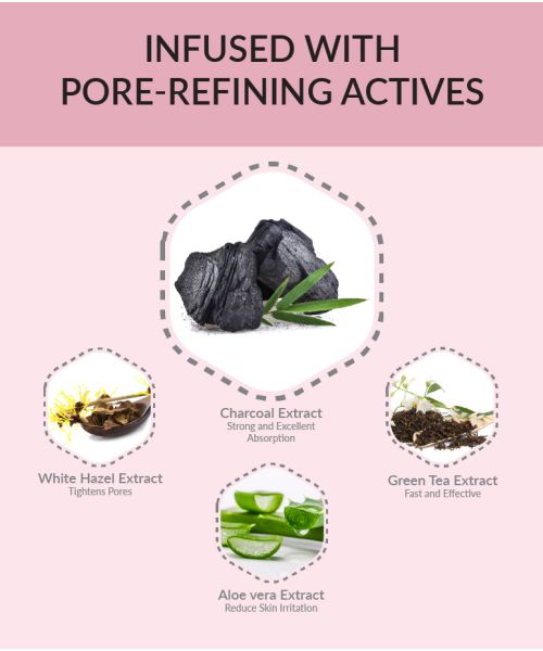 Priveda: Deep Cleansing Charcoal Nose Strip - Pack of 4