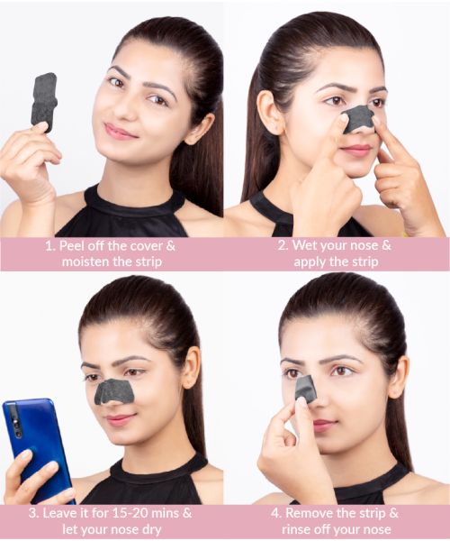 Priveda: Deep Cleansing Charcoal Nose Strip - Pack of 12