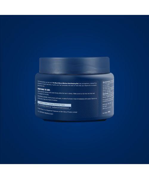 The Beard Story: Hair Styling Gel For Medium Hold, UV Protection , 100 % Shine - 100 gm