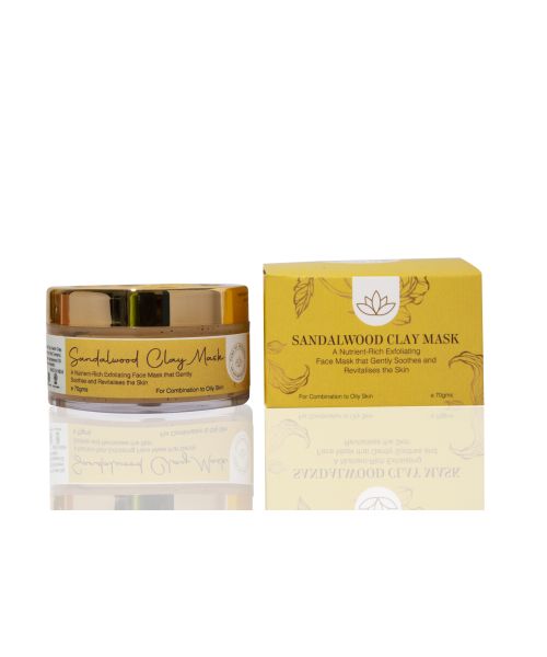 Pure by Priyanka: Sandalwood & 4- Clay Detox Mask - 70 gm