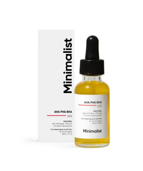 Minimalist: AHA 25% + BHA 2% + PHA 5% Peeling Solution - 30ml