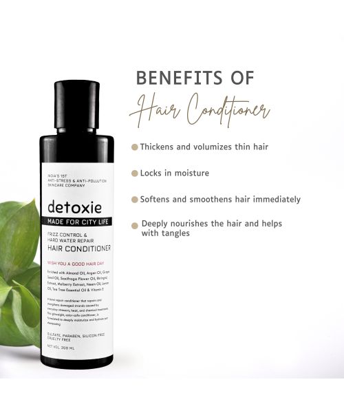 Detoxie: Frizz Control & Hard Water Repair Hair Conditioner - 200ml