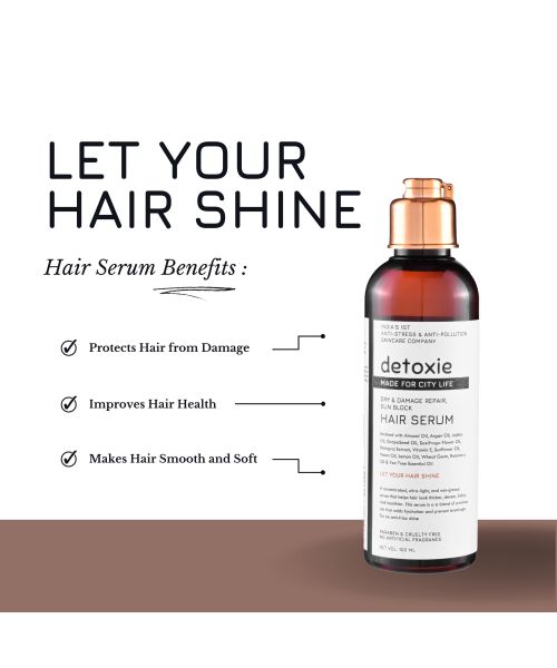 Detoxie: Dry Damage Sun Block Hair Serum -100ml