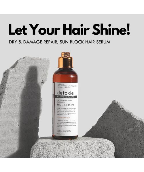 Detoxie: Dry Damage Sun Block Hair Serum -100ml
