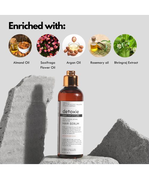 Detoxie: Dry Damage Sun Block Hair Serum -100ml