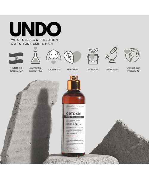 Detoxie: Dry Damage Sun Block Hair Serum -100ml