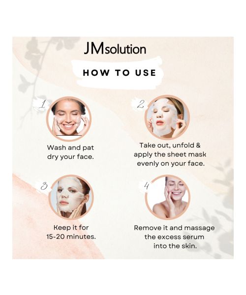 JMsolution: Active Bird's Nest Moisture Sheet Mask - Pack of 4