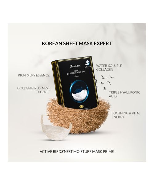 JMsolution: Active Bird's Nest Moisture Sheet Mask - Pack of 4