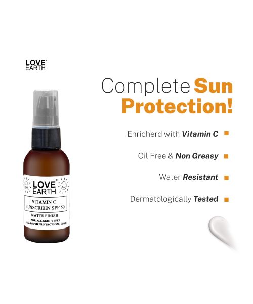 Love Earth: Vitamin C Sunscreen SPF-50 - 100ml