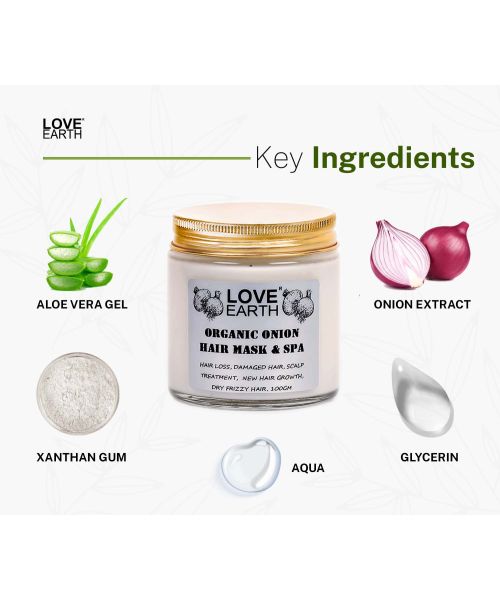 Love Earth: Organic Onion Hair Mask & Spa - 100g