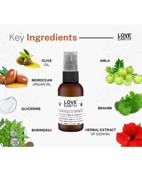 Love Earth: Hair Fall Control Scalp Treatment - 50ml