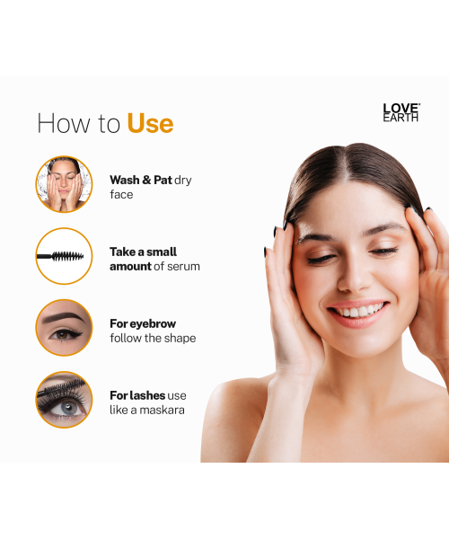 Love Earth: Organic Eyelash Growth Serum - 5ml