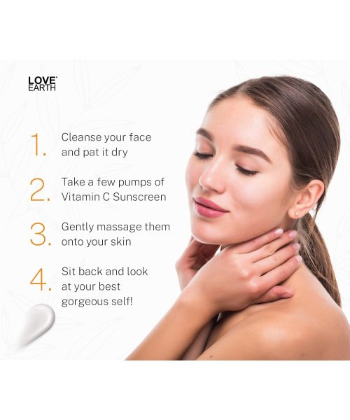 Love Earth: Vitamin C Sunscreen SPF-50 - 100ml
