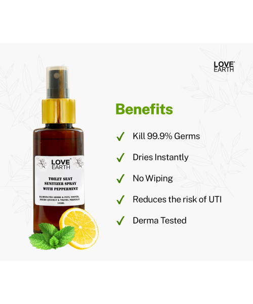 Love Earth: Toilet Seat Sanitizer - 100ml