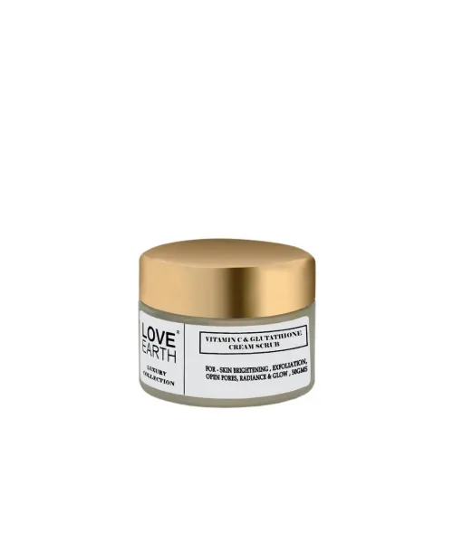 Love Earth: Vitamin C and Glutathione Face Scrub - 50gm