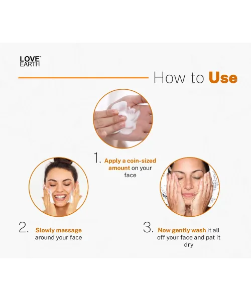 Love Earth: Vitamin C and Glutathione Face Scrub - 50gm