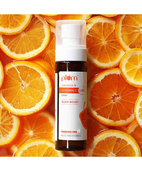 Plum: Plum 1.5% Vitamin C Toner with Mandarin For Men & Women - 100ml