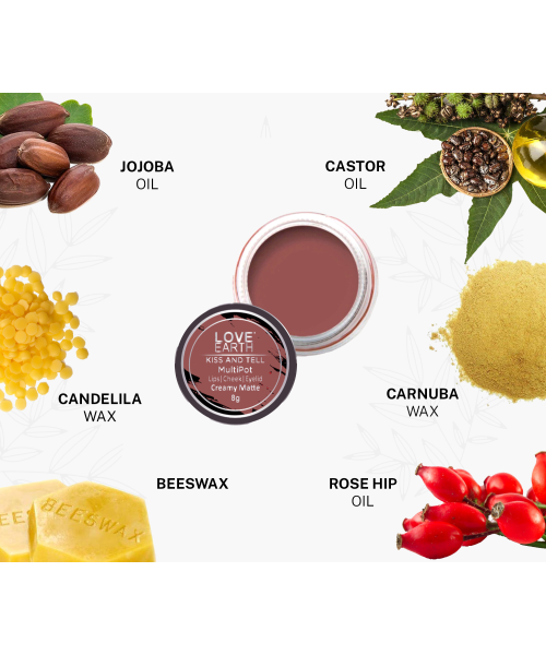 Love Earth: Lip & Cheek Tint - Kiss and Tell - 8gm