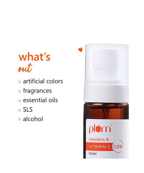 Plum: Plum 1.5% Vitamin C Toner with Mandarin For Men & Women - 100ml