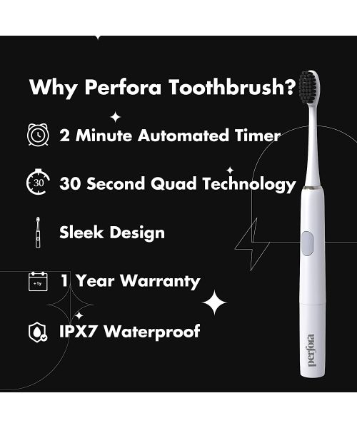 Perfora: Electric Toothbrush - Moonstone White