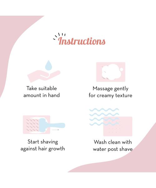 Plush: All Natural Shaving Gel for Women with Aloe Vera & Vitamin E Extracts Sensitive Skin - 100gm