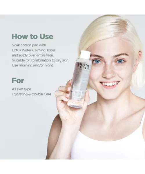 Rovectin: Clean Lotus Water Calming Toner - 200ml