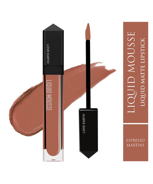 Love Earth: Liquid Mousse Lipstick - Espresso Martini Matte Finish  - 6ml