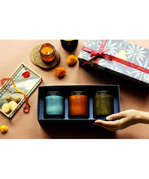 Sukoon: Scent Trio- 3 premium scented candles