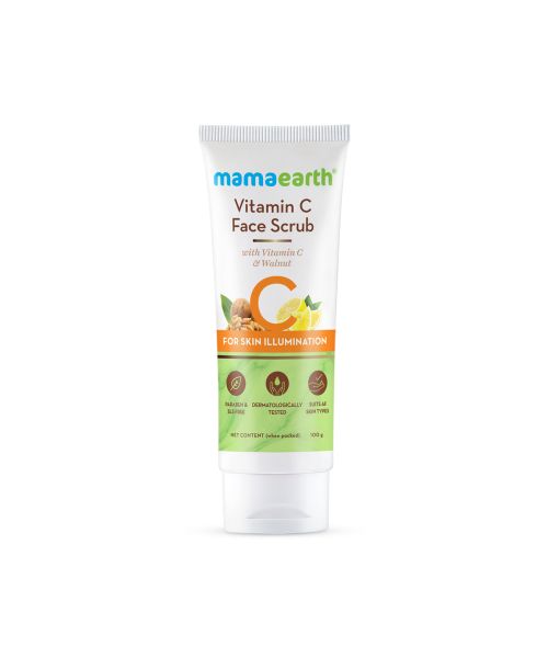 Mamaearth: Vitamin C Face Scrub with Vitamin C and Walnut - 100gm