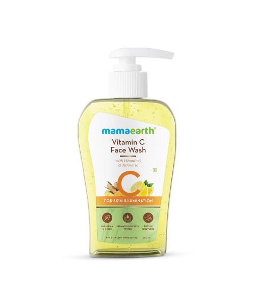 Mamaearth: Vitamin C Face Wash with Vitamin C and Turmeric for Skin Illumination - 250ml