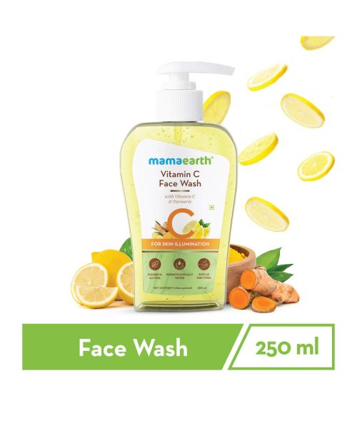 Mamaearth: Vitamin C Face Wash with Vitamin C and Turmeric for Skin Illumination - 250ml