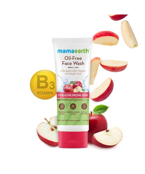 Mamaearth: Oil-Free Face Wash with Apple Cider Vinegar & Salicylic Acid  100 ml