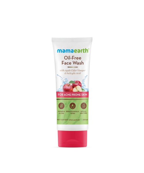Mamaearth: Oil-Free Face Wash with Apple Cider Vinegar & Salicylic Acid  100 ml