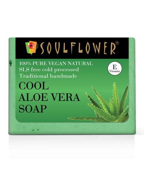 Soulflower: Cool Aloe Vera Soap - 150g