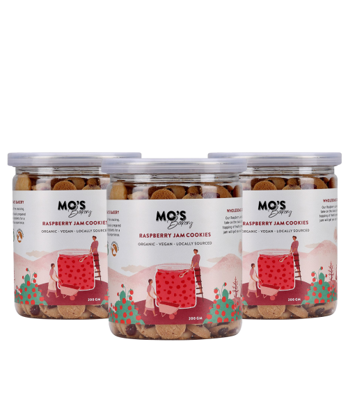 MOS Bakery: Raspberry Jam Cookies - Pack of 3 - 200 gm each