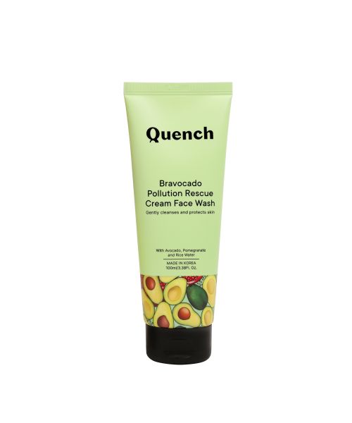 Quench Botanics: Bravocado Pollution Rescue Cream Face Wash - 100ml