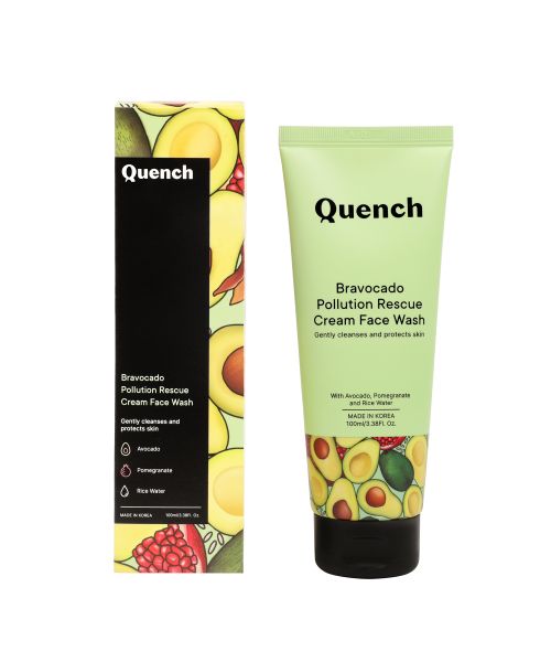 Quench Botanics: Bravocado Pollution Rescue Cream Face Wash - 100ml