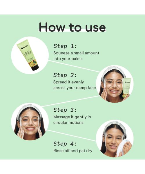 Quench Botanics: Bravocado Pollution Rescue Cream Face Wash - 100ml