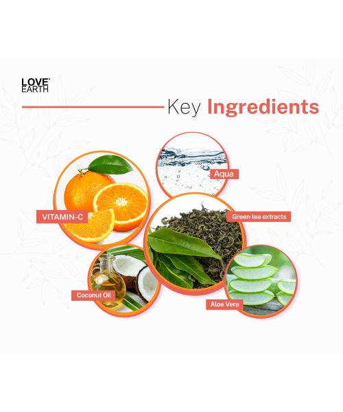 Love Earth: No Foam Face Wash for Normal to Sensitive Skin Gentle Skin Cleanser - 100ml