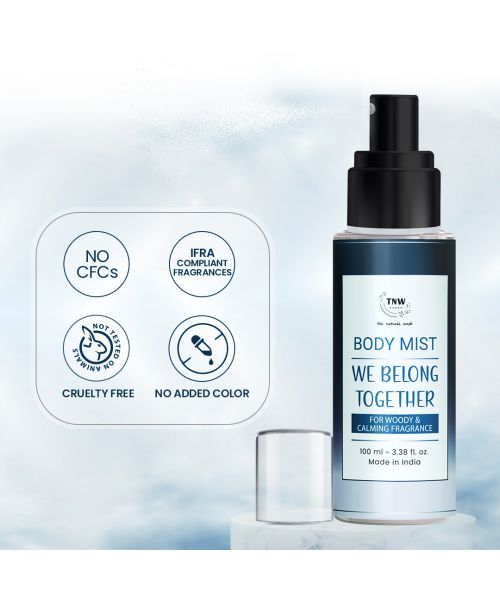 TNW - The Natural Wash: We Belong Together Body Mist For Woody & Calming Fragrance - 100ml