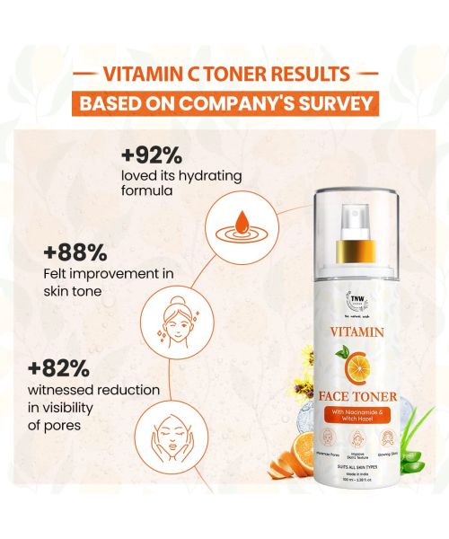 TNW - The Natural Wash: Vitamin C Toner (Minimizes Pores & Improves Skin's Texture)- 100ml