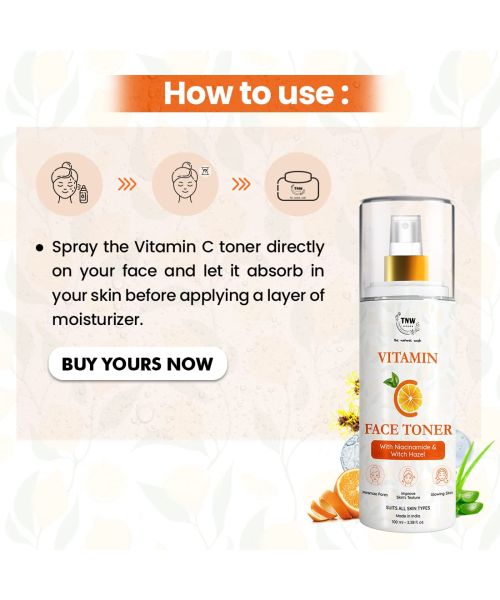 TNW - The Natural Wash: Vitamin C Toner (Minimizes Pores & Improves Skin's Texture)- 100ml
