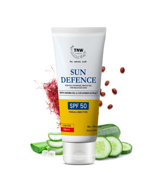 TNW - The Natural Wash: Sun Defence SPF 50 Cream (Paraben Free) - 50gm