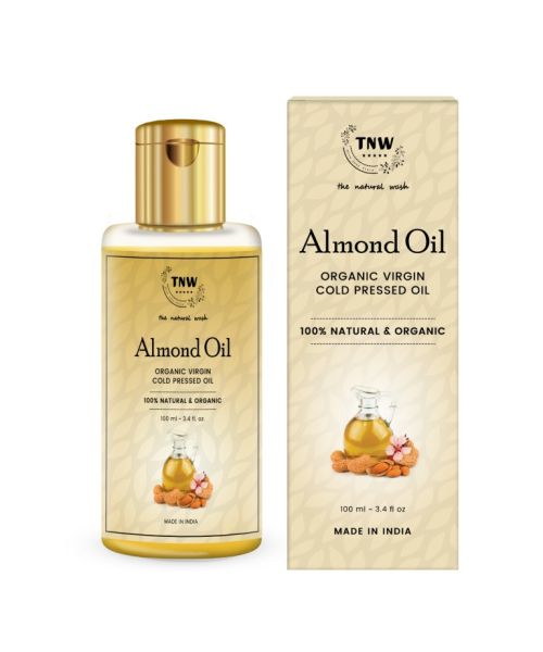 TNW - The Natural Wash: Virgin Almond Oil (Cold Pressed Oil For Skin & Hair) - 100ml