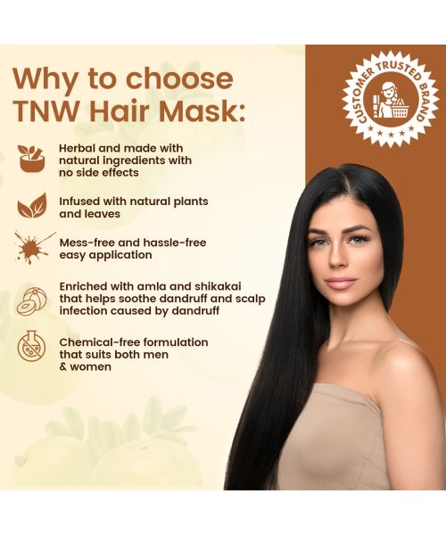 TNW - The Natural Wash: Amla Hair Mask With Brahmi & Shikakai - 200gm