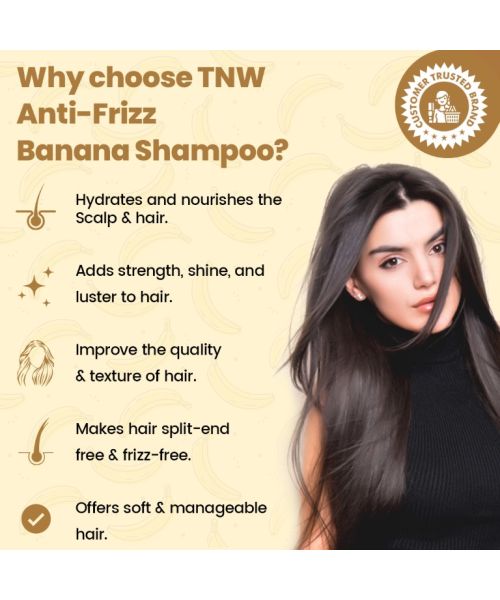 TNW - The Natural Wash: Banana Shampoo (Anti-Frizz Shampoo) - 200ml