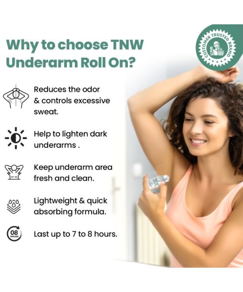 TNW - The Natural Wash: Underarm Roll On Deodorant For Women (Prevents Darkness) - 50ml
