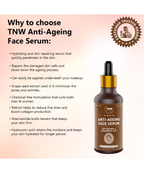 TNW - The Natural Wash: Anti-Aging Face Serum (Fights All Signs Of Ageing) - 30ml