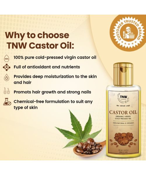 TNW - The Natural Wash: Castor Oil (Virgin & Cold Pressed) - 100ml